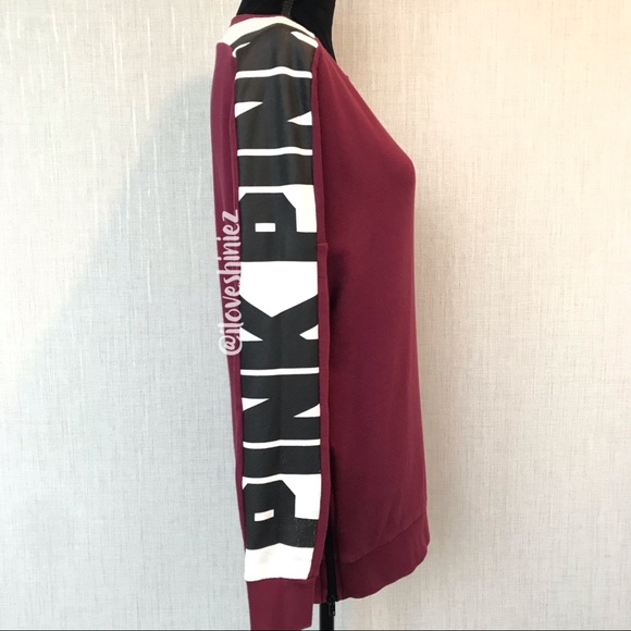 •Victoria's Secret PINK• Tunic Crew Sweatshirt XS - Picture 2 of 8